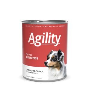 AGILITY PERRO Adulto Alimento Húmedo sabor Carne Vacuna lata x 340 grs.