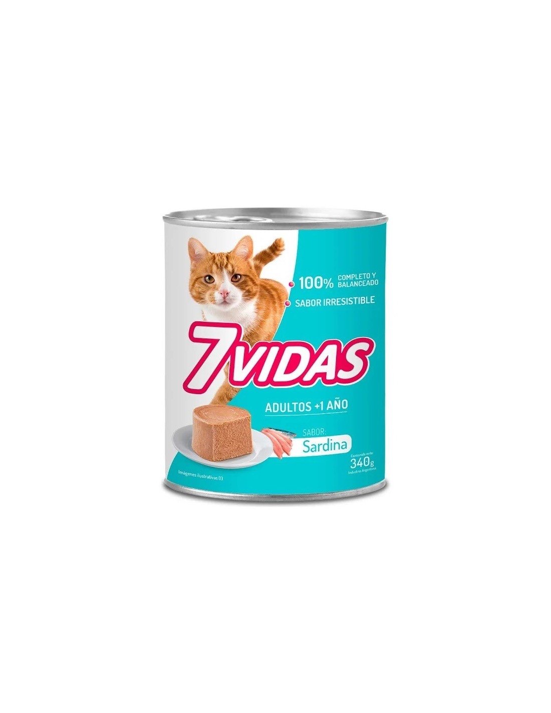 7 VIDAS GATO Adulto Alimento Húmedo x 340 grs. - Imagen 2