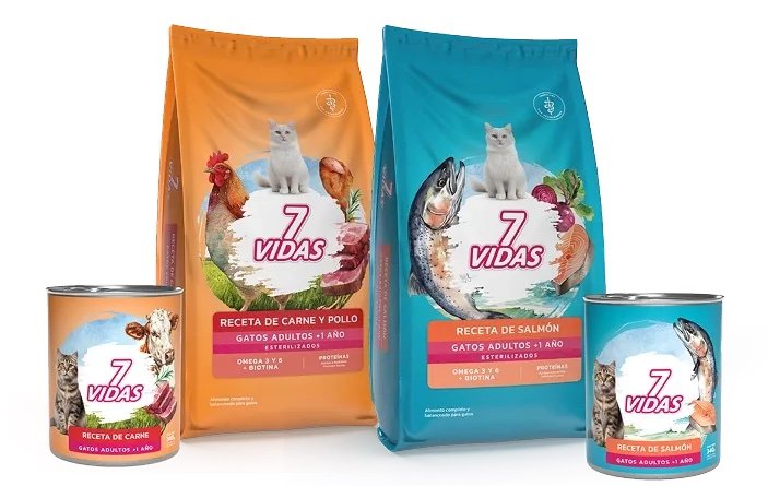 7 VIDAS GATO Adulto Alimento Húmedo x 340 grs. - Imagen 3