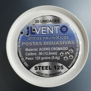 POSTA ACERO CROMO ILVENTO (.50) 12,5MM - 120GR X20