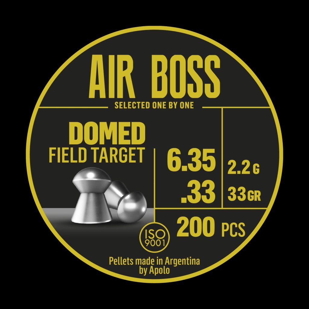 BALINES MARCA APOLO MODELO DOMED FIELD TARGET 6.35MM (200pcs)